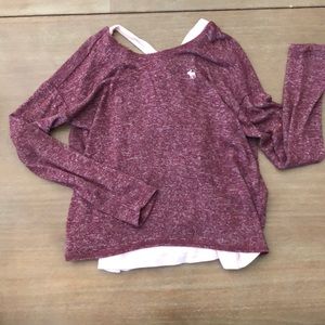 Abercrombie kids burgundy sweater